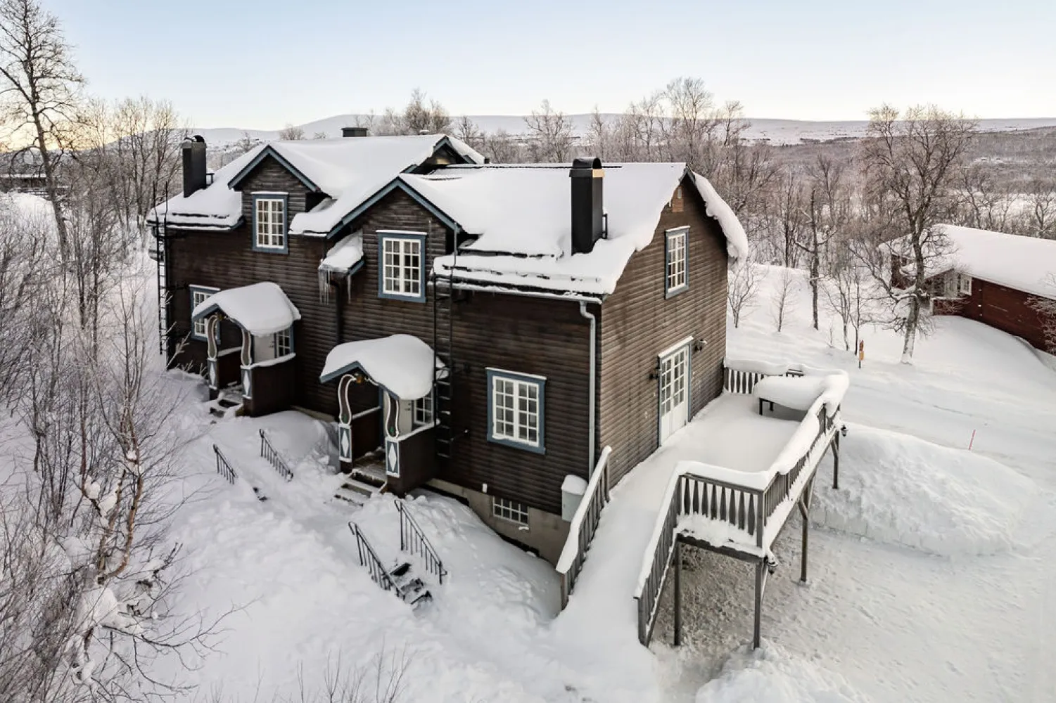 Brunkulla Exteriör Snö